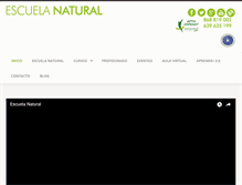 Tablet Screenshot of escuelanatural.com